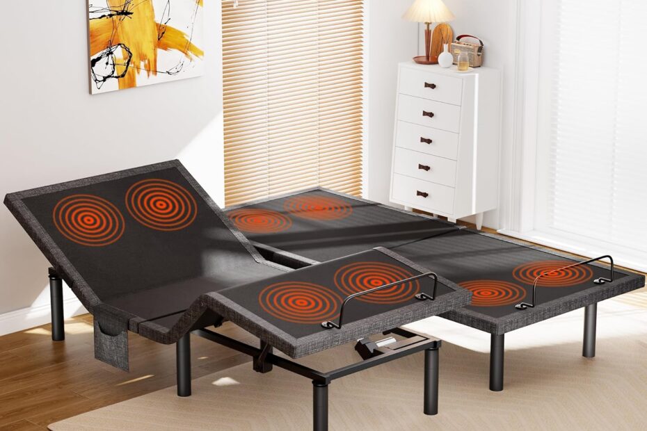 Revolutionize Your Sleep: AMADA Adjustable Bed Frame with Massage & USB Ports