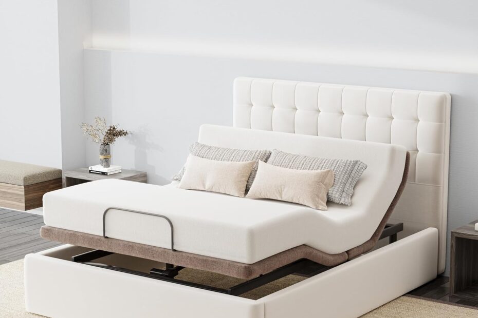 Experience Ultimate Relaxation: LIKIMIO Adjustable Queen Bed Frame with Massage and Smart Controls