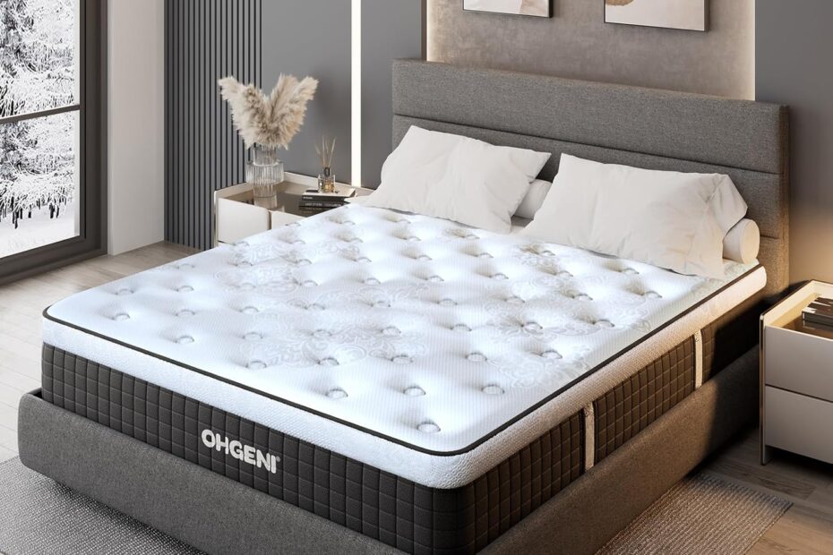 Sleep Cool and Comfortably: OhGeni 14 Inch Hybrid Gel-Infused Queen Mattress Review