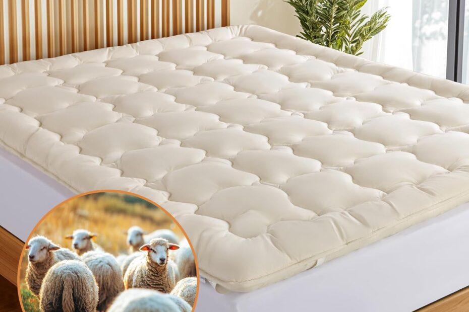 Elevate Your Sleep: The 9 lbs Organic Merino Wool Mattress Topper Review